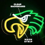 Eagle Neon Sign for Man Cave & Game Room
