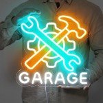 Dimmable Wrench Neon Sign for Mancave Decor