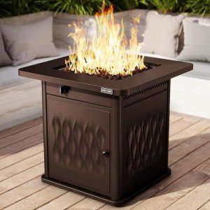 28'' Propane Fire Pit Table for Outdoor Relaxation