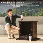 28'' Propane Fire Pit Table for Outdoor Relaxation