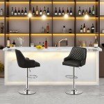 Adjustable Bar Stools Set of 2 for Mancave