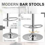 Adjustable Bar Stools Set of 2 for Mancave