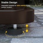 28'' Propane Fire Pit Table for Outdoor Relaxation