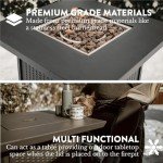 Large 28-Inch Gas One Propane Fire Pit