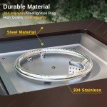 28'' Propane Fire Pit Table for Outdoor Relaxation