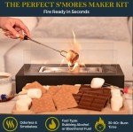 Portable Tabletop Fire Pit & S'mores Maker Set