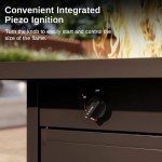 28'' Propane Fire Pit Table for Outdoor Relaxation