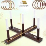 Rustic Wood Ring Toss Game for Mancave Fun