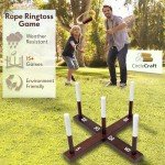 Rustic Wood Ring Toss Game for Mancave Fun