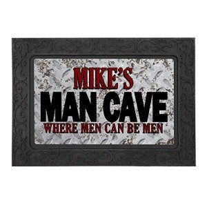 Personalized Man Cave Doormat – Custom Name Design
