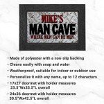 Personalized Man Cave Doormat – Custom Name Design