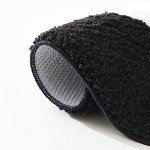 Fun Black 8 Ball Rug for Mancave or Game Room