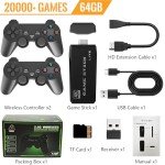 Retro Wireless Game Console with 20,000+ Games
