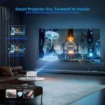 Mini Projector with WiFi & Bluetooth - 360° Adjustable