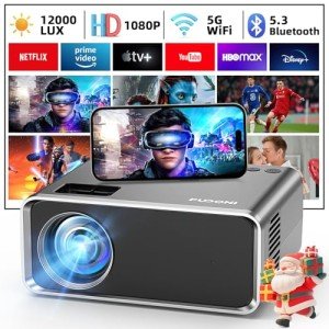 FUDONI 4K WiFi Bluetooth Portable Projector