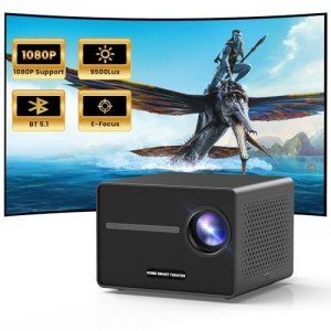Mini Projector with Bluetooth Speaker for Mancave Movies
