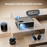 FUDONI 4K WiFi Bluetooth Portable Projector