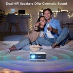 FUDONI 4K Portable Projector with WiFi/Bluetooth