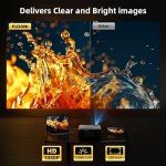 FUDONI 4K WiFi Bluetooth Portable Projector