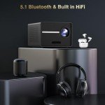 Mini Projector with Bluetooth Speaker for Mancave Movies