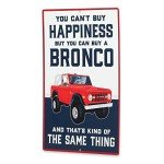 Ford Bronco Metal Wall Art for Mancave