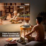 FUDONI 4K WiFi Bluetooth Portable Projector