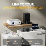 AURZEN Eazze D1 4K Mini Projector for Mancaves