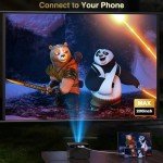 Mini Projector with Bluetooth Speaker for Mancave Movies