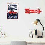 Ford Bronco Metal Wall Art for Mancave