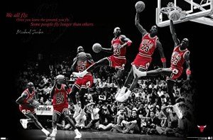 Michael Jordan Fly Wall Poster - 22" x 34