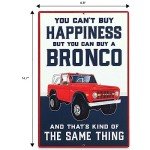 Ford Bronco Metal Wall Art for Mancave