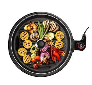 Indoor Smokeless BBQ Grill with Adjustable Temperature