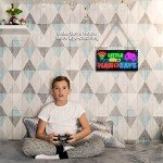 Neon Gaming Door Sign for Mancave Decor