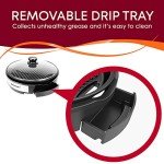 Indoor Smokeless BBQ Grill with Adjustable Temperature