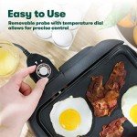 Bella Electric Griddle with Warming Tray, Smokeless Grill