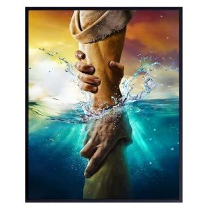 Jesus Wall Art - Motivational Mancave Decor