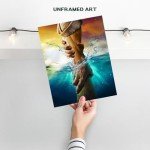 Jesus Wall Art - Motivational Mancave Decor