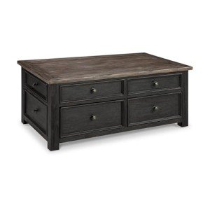 Tyler Creek Rustic Lift Top Coffee Table - Brown & Black