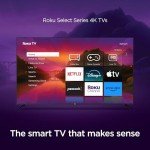 55-Inch 4K HDR Roku Smart TV with Voice Remote