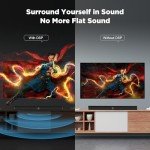 60W Wireless Sound Bar for Smart TVs