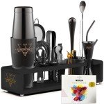20-Piece Elite Bartender Kit with Recipe Cards