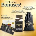 20-Piece Elite Bartender Kit with Recipe Cards