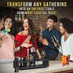 20-Piece Elite Bartender Kit with Recipe Cards
