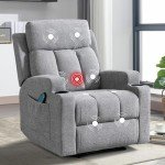 Comfy Recliner Chair with Massage and Heat