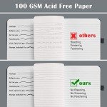 7-Pack Hardcover Journals with Index and Pockets