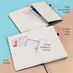 7-Pack Hardcover Journals with Index and Pockets