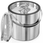 Insulated 3.2L Ice Bucket with Silicone Lid