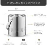 Stainless Steel Insulated Ice Bucket with Lid