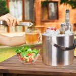 Insulated 3.2L Ice Bucket with Silicone Lid