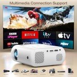 CLOKOWE Mini Portable Projector - Full HD 1080P